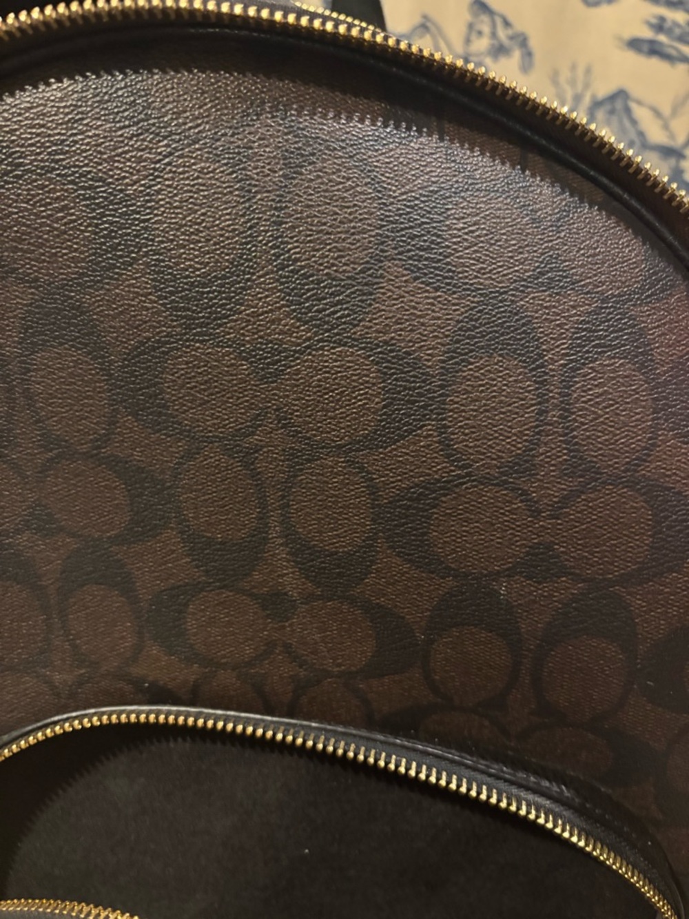 Coach Black and Brown Backpack in very good condition - Picture 4 of 12